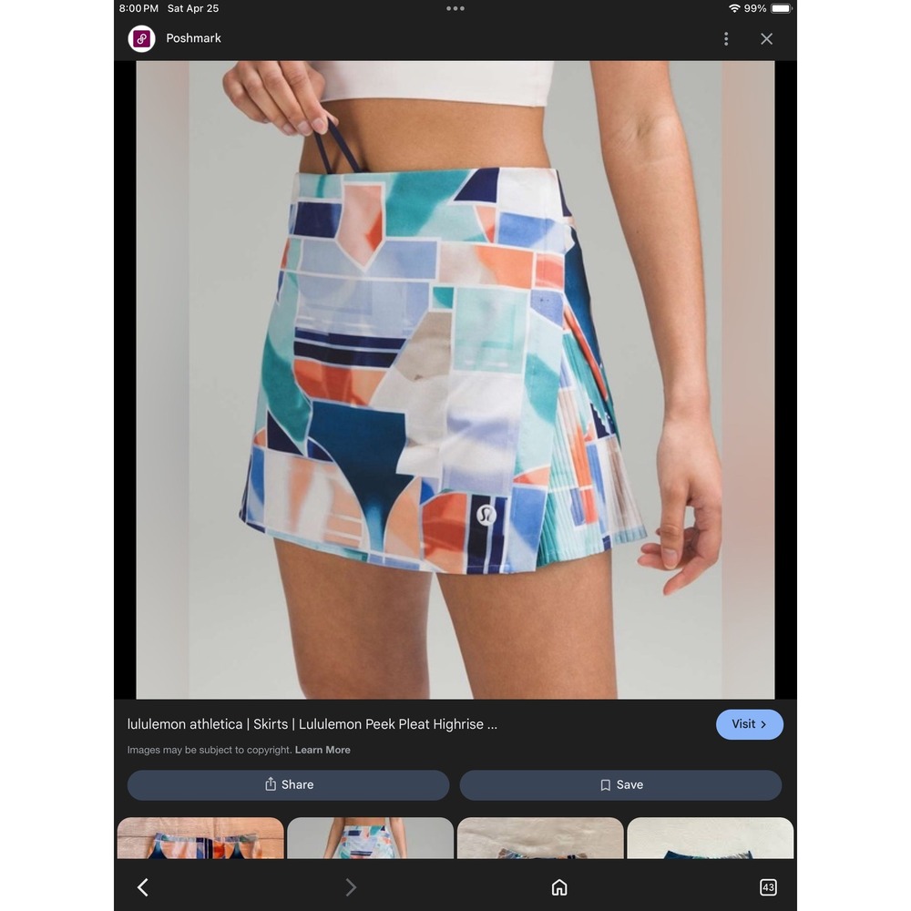 LULULEMON PEEK‎ PLEAT SKORT